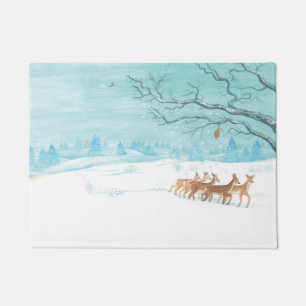 Tapete Roe Deer no inverno