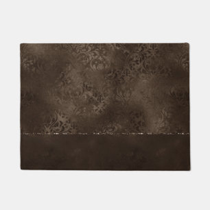 Tapete Romance em Bronze à meia-noite Satinge Damask