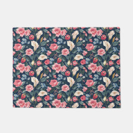 Tapete Romantic Navy Blue Floral Garden Pattern