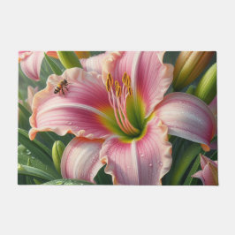 Tapete Rosa Daylily Floral