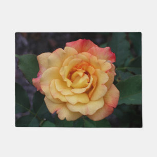 Tapete Rosa de Paz Belo Rosa e Amarelo Floral