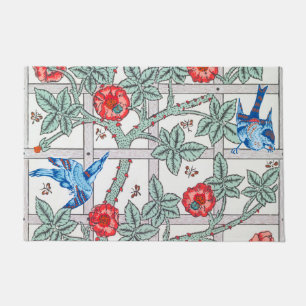 Tapete Rosa de subida e Pássaro pequeno, William Morris