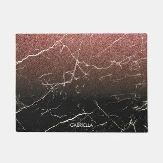 Tapete Rosa Glitter Black Marble