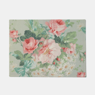 Tapete Rosas Antiquados De Couve De Vintage Francês