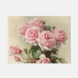 Tapete Rosas cor-de-rosa do Victorian do chique