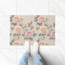 Rosas delicadas em aquarela em cores pastéis suave