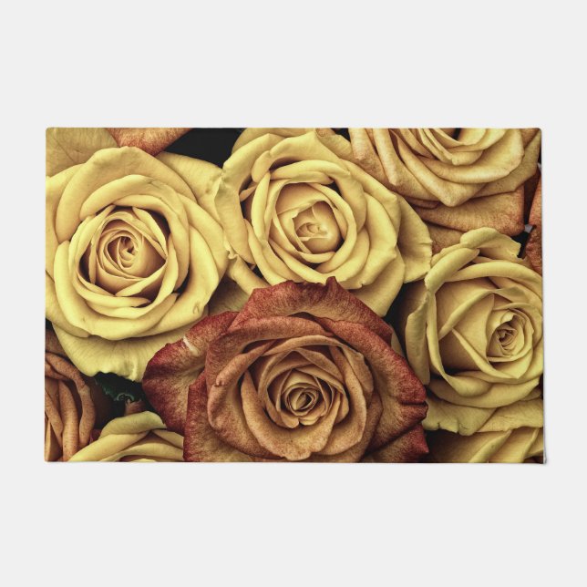 Tapete Rosas Sintonizados Sepia (Frente)