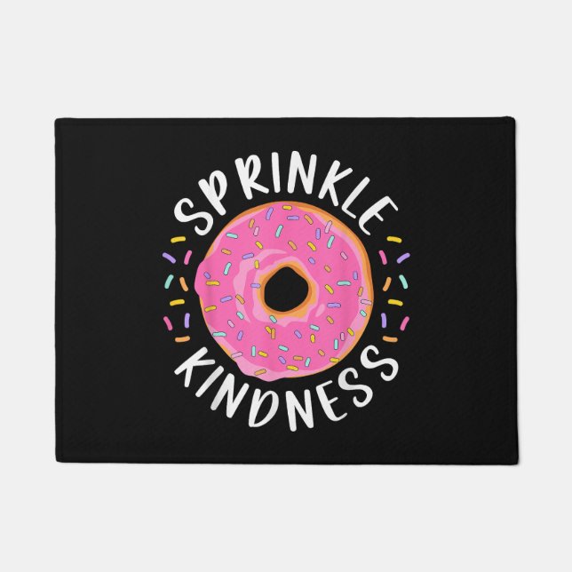 Tapete Rosquinha Sprinkle Kindness Meninas Engraçadas Mul (Frente)