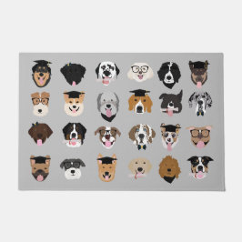 Tapete Rosto do Cachorro de Graduação