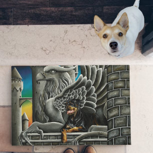 Tapete Rottweiler Dog Gargoyle Fantasy