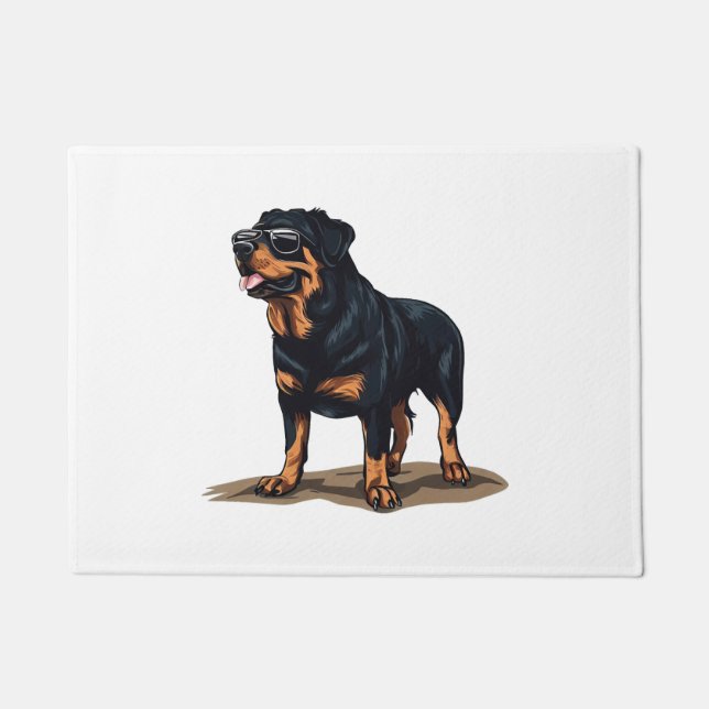 Tapete Rottweiler O Explorador (Frente)