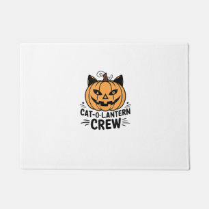 Tapete Roupa de Gato Laranja - Bonita Jack de Halloween o