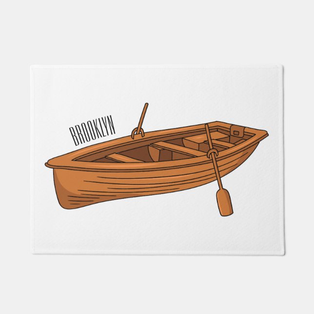 Tapete Rowboat cartoon illustration (Frente)