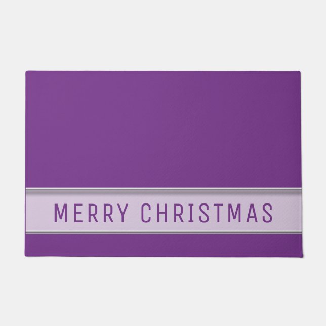 Tapete Roxo de Natal Moderno (Frente)