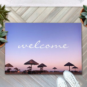 Tapete Roxo Sunset California Beach Script Bold