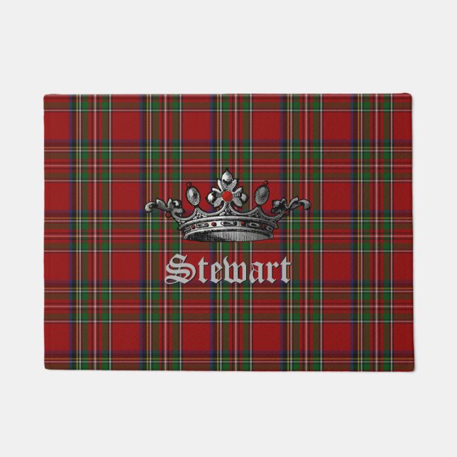 Tapete Royal Stewart Crown Personated Door Mat (Frente)