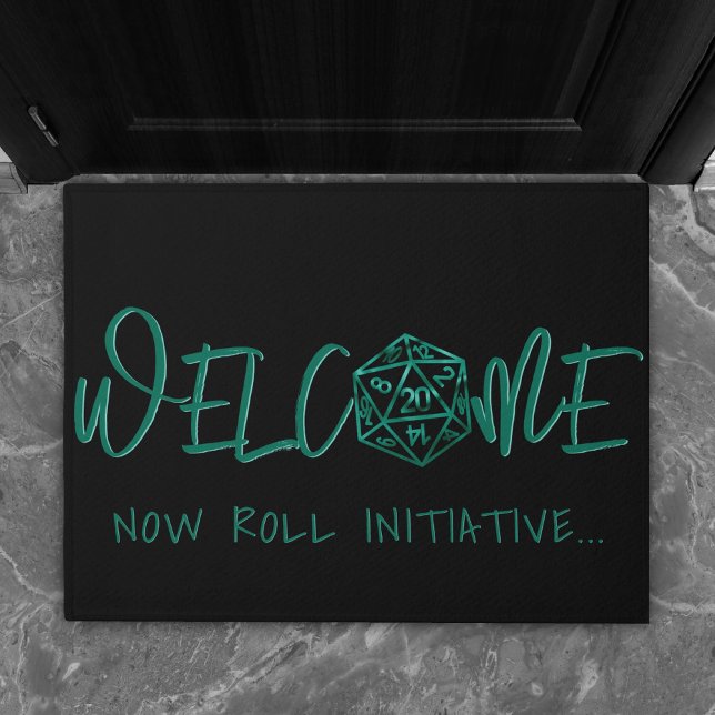 Tapete RPG Dice | Emerald Fantasy Tabletop Gamer Bem-vind (Criador carregado)