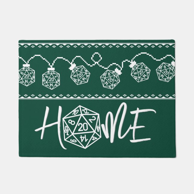 Tapete RPG Luzes verdes | Fantasy Tabletop Gamer Dice (Frente)