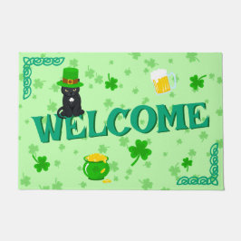 Tapete Rua, Pote de Shamrock do Dia de Patrick de Gato Ne
