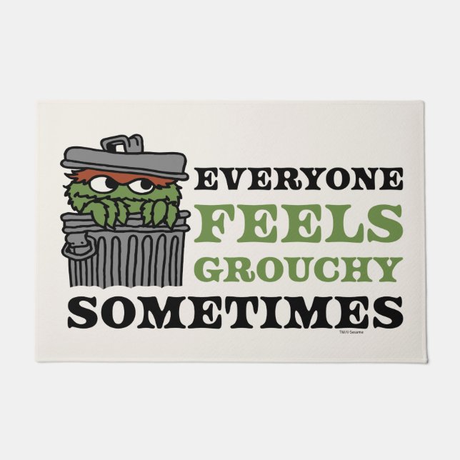 Tapete Rua Sésamo | Oscar o Grouch se sente lacrado (Frente)