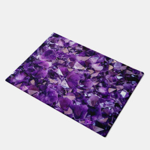 Tapete Rug De Porta De Gemstone De Cristal De Ametist Pur