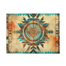 Rug Geométrico Americano Aztec