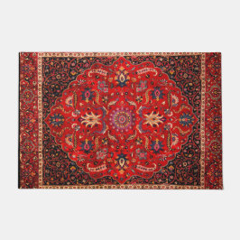 Tapete Rug Persa Vermelho de Mashhad