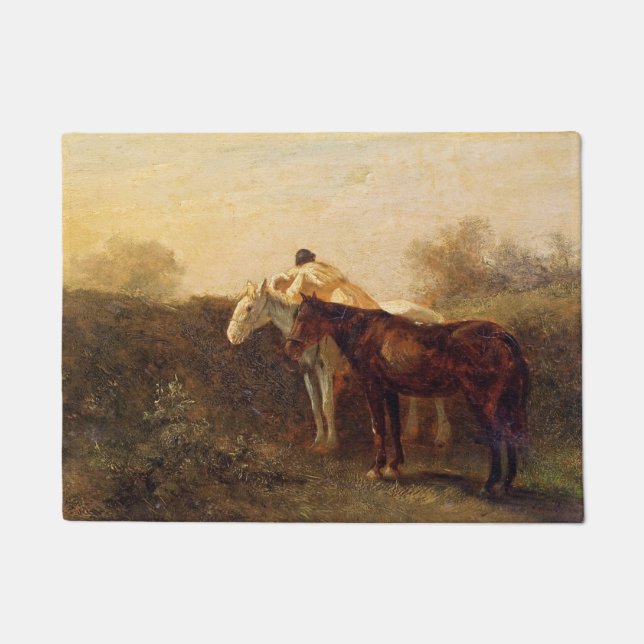 Tapete Rurais Rendezvous (Beijo Romântico em Horseback) (Frente)