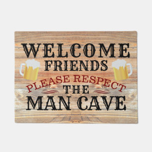 Tapete RUSTIC Barn Wood Funny BEEER CAVE   Bem-vindo