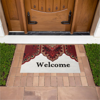 Tapete Rustic Country Entryway Doormat with Decorative Ar