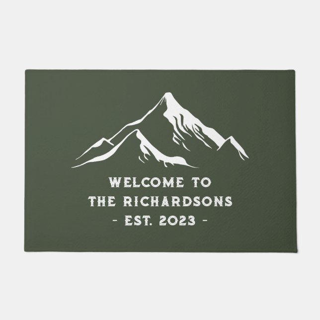 Tapete Rustic Mounains Personated Family Name Lake (Frente)