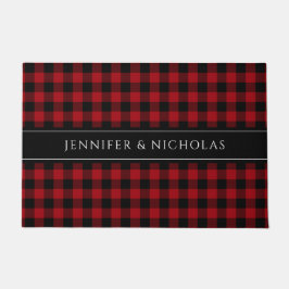Tapete Rustic Red Xadrez Gingham Name