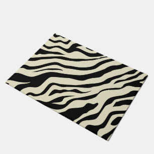 Tapete S.K. Esteira de porta da febre da zebra