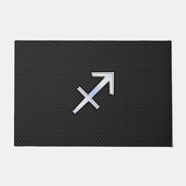 Tapete Sagitário Moderno - Sinal Zodiac na Pele Cobra (Frente)