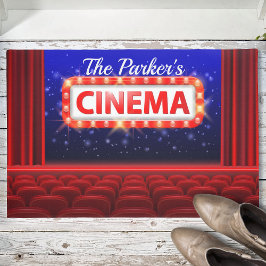 Tapete Sala Personalizada da Família Cinema em Cinema