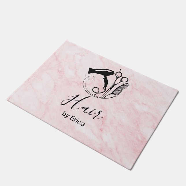Tapete Salão de Beleza Pink Marble (Inclinado)