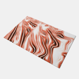 Tapete Salmão brilhante para vestígios longos vermelhos e