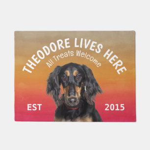 Tapete Saluki Personalizated Dog Lover Doormat