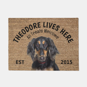 Tapete Saluki Personalizated Dog Lover Doormat
