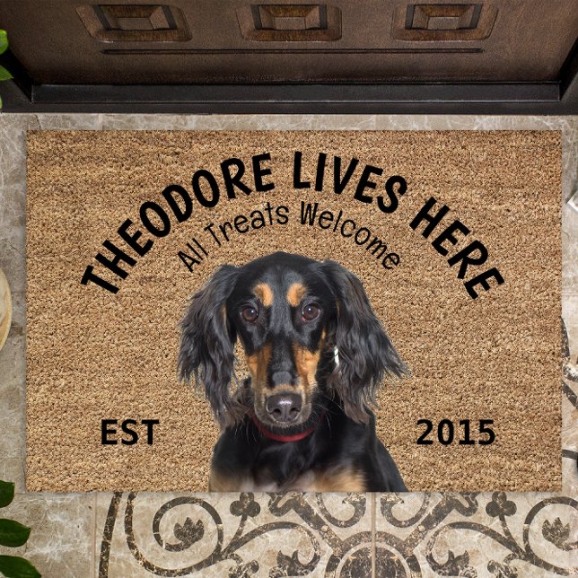 Tapete Saluki Personalizated Dog Lover Doormat (Criador carregado)