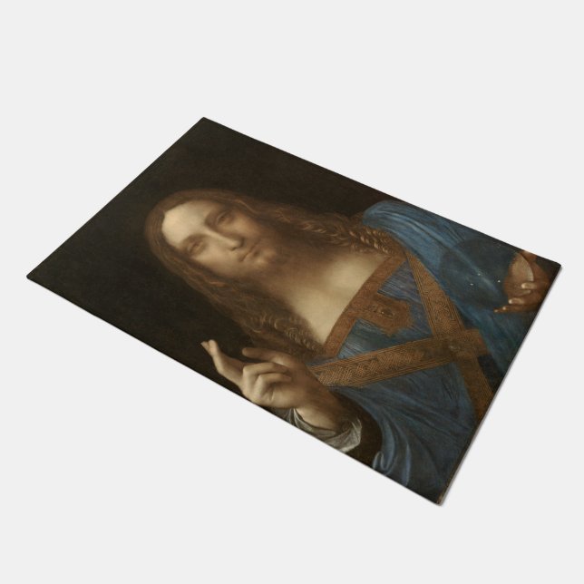 Tapete Salvator Mundi (Salvador do Mundo) (da Vinci) (Inclinado)