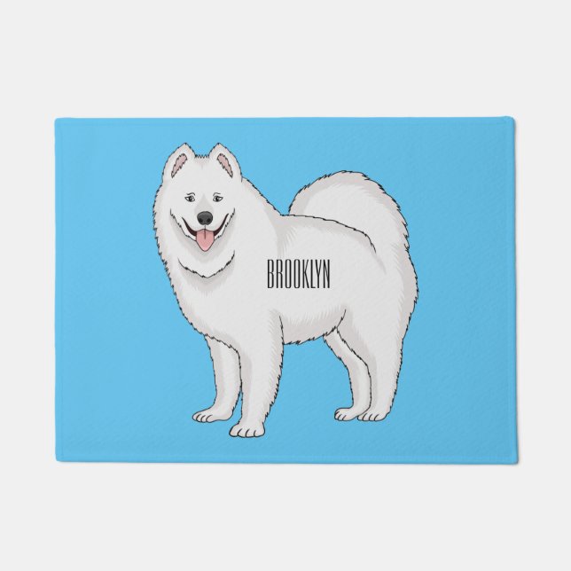 Tapete Samoyed dog cartoon illustration (Frente)