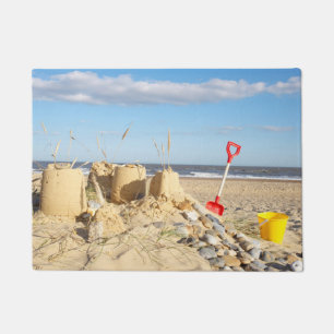 Tapete Sandcastle na praia