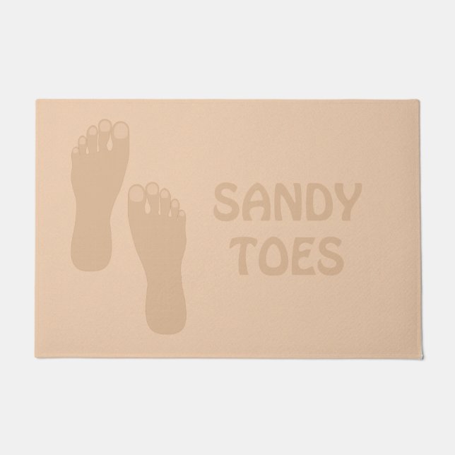 Tapete Sandy Toes Beach House Door Mat (Frente)