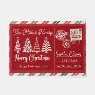 Tapete Santa Stop Here Christmas Doormat – Funny Festive 