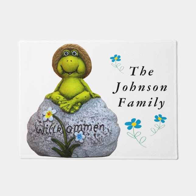 Tapete Sapo em uma porta de registro (Frente)