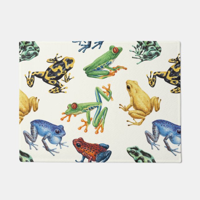 Tapete Sapos em branco natural (Frente)