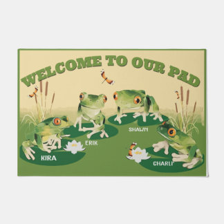 Tapete Sapos Porch Mat, Sapo Family Welcome Mat