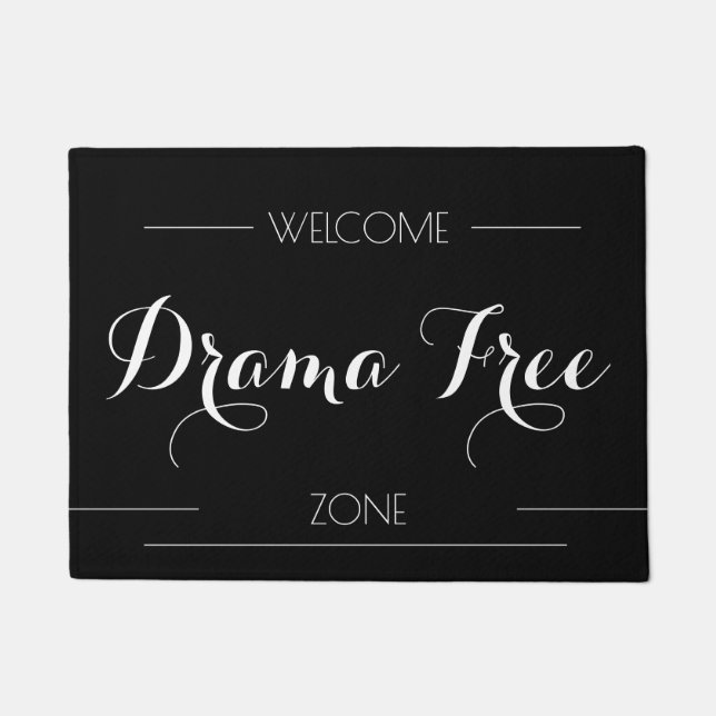 Tapete Sarcastic Welcome Drama Free Zone CALIGRAPHY (Frente)