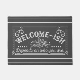 tapete sarcástico sarcástico de porta do chalkboar